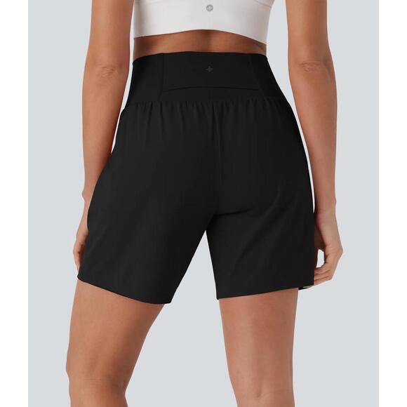 Halara Softlyzero Airy Super High Waisted 2-in-1 Yoga Shorts - M - Picture 2 of 10